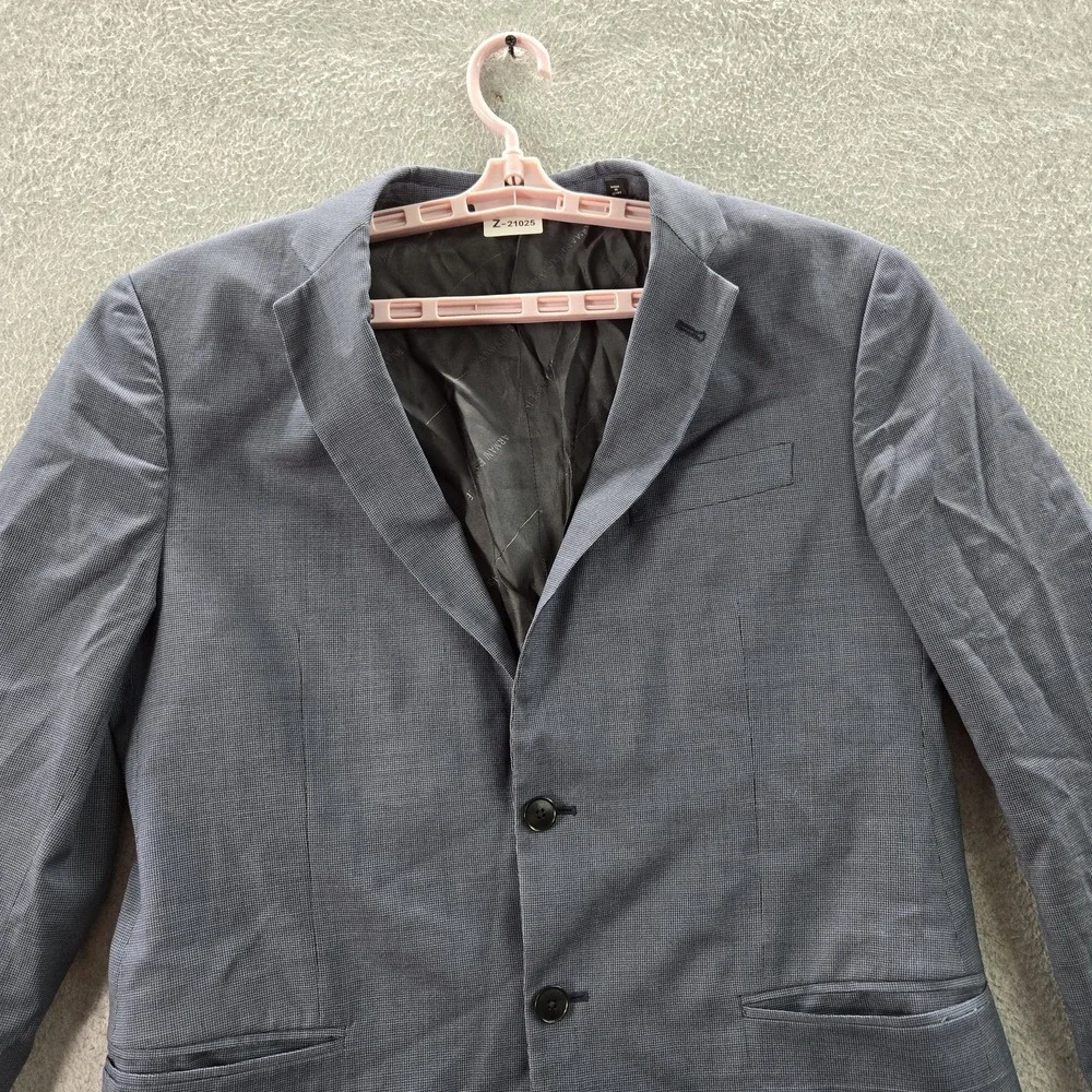 Armani Exchange Men Blazer 33W Blue Suit Jacket Button Long Sleeve